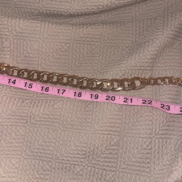 Vince Camuto Womens Belt One Size Gold Toned Chain Lobster Claw Waist main image 9